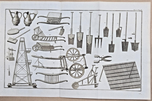Gravure 1798 agriculture - /,